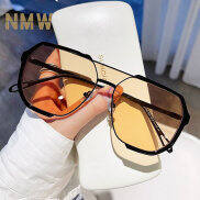 Nmw hình vuông lớn khung kính râm unisex cho mùa hè chống tia cực tím