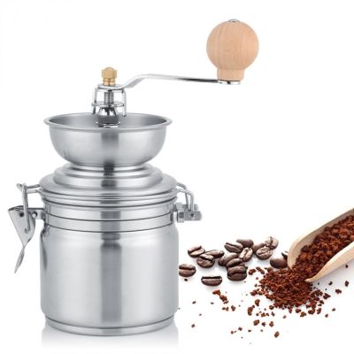 （HOT NEW）สแตนเลสเครื่องบดกาแฟโรงงานเครื่องเทศเครื่องมือมือ CoffeeGrind Molinillo เครื่องบดกาแฟเสี้ยน