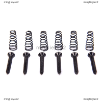 minglieyue2 6pcs กีตาร์ไฟฟ้า SINGLE COIL pickup Mount ความสูงสกรูพร้อมสกรูสปริง