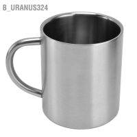 B uranus324 Double Walled Coffee Mugs Stainless Steel Tea Cups for Camping Travel Outdoor Office 410ml