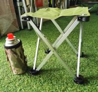 Blackdeer Aluminum Alloy Folding Chair M Square Folding Stool เก้าอี้ พับได้ เล็ก เบา พกพาสะดวก by Jeep Camping