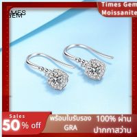 Times Gem พร้อมส่ง ต่างหูห่วงเงินสเตอร์ลิง ประดับเพชร ทรงกลม สําหรับผู้หญิง #08