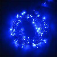 【 Sale 】 300 LED 32M BLUE String Fairy Lights 8 โหมดปาร์ตี้คริสต์มาสสวน IP44