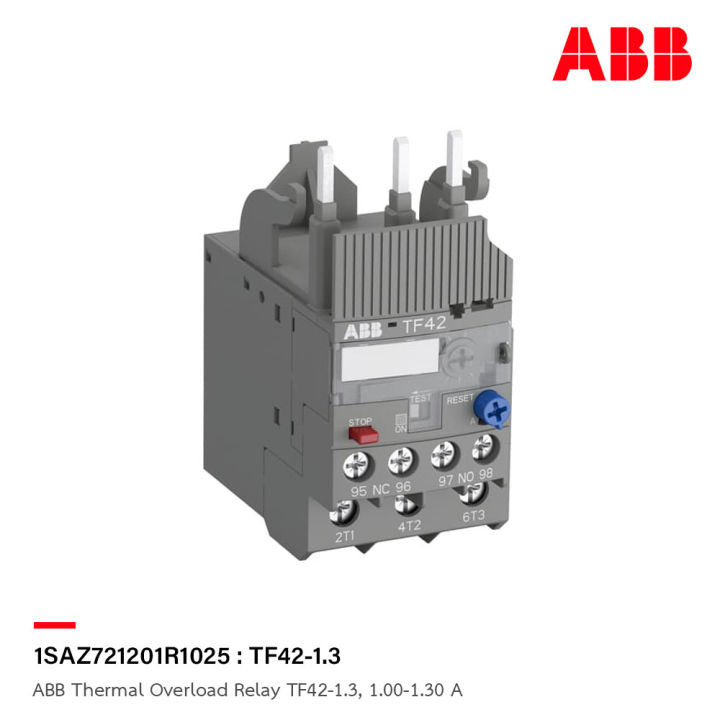 abb-thermal-overload-relay-tf42-1-3-1-00-1-30a-tf42-1-3-1saz721201r1025-เอบีบี-โอเวอร์โหลดรีเลย์
