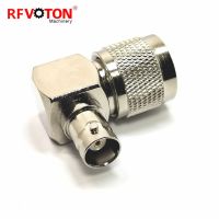 ☫♣ Free shipping 5pieces RF Coaxial Adapter UHF male plug to BNC female jack right angle Converter connector