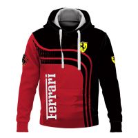 New Ferrari F1 3D Printing Spring And Summer Fashion Hoodie Mens And Womens Sweatshirt Pullover Brand Outdoor Clothing