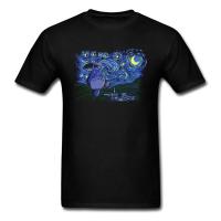 T-shirts Totoro Paint Men Tshirt Novelty Vincent Van Gogh Style Short Sleeve T Shirt Designer My Neighbor Totoro Cotton Top Tees XS-4XL-5XL-6XL