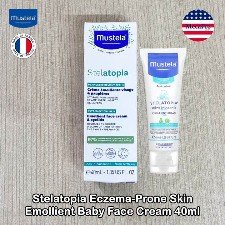 Mustela® Stelatopia EczemaProne Skin Emollient Baby Face Cream 40ml