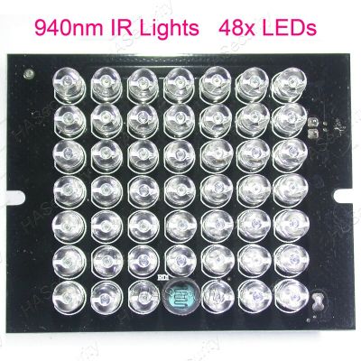 【Special offer】 940nm ไฟ48x IR LED บอร์ดโมดูลสำหรับ Imx185 Imx385 Imx225 Imx291 Imx307 Imx327 (PCB ขนาด65X50มม.)