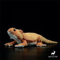 [HOT ZHLSWKCXKLKWHG 543] Bearded Dragon High Fidelity อะนิเมะน่ารัก Plushie Lizard Plush ของเล่นเหมือนจริงสัตว์จำลองตุ๊กตาตุ๊กตา Kawai ของเล่นของขวัญเด็ก