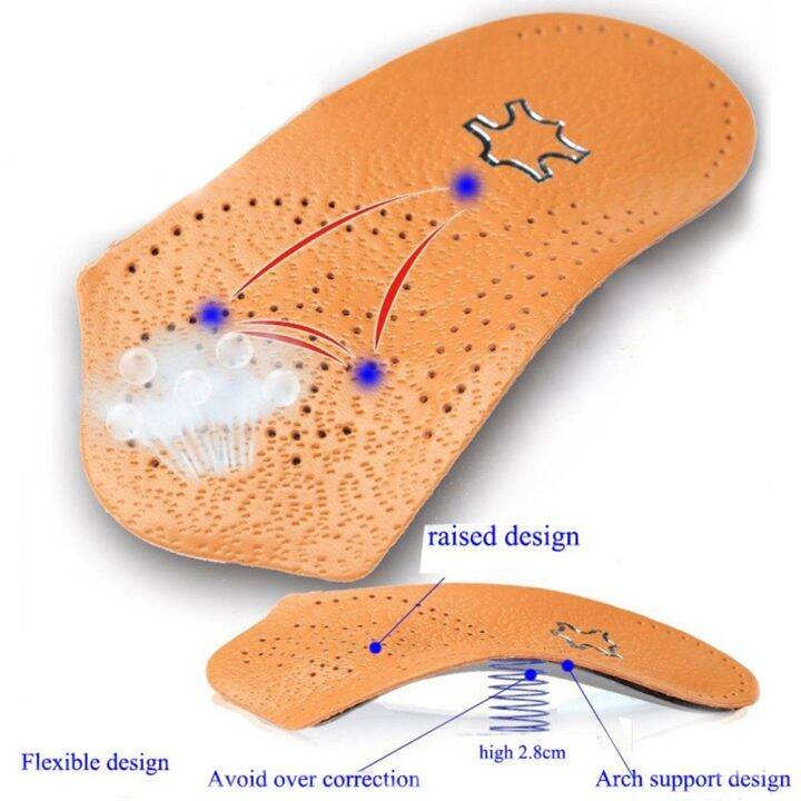 Half Arch Support Orthopedic Insoles Flat Foot Correct Feet Care Shoe