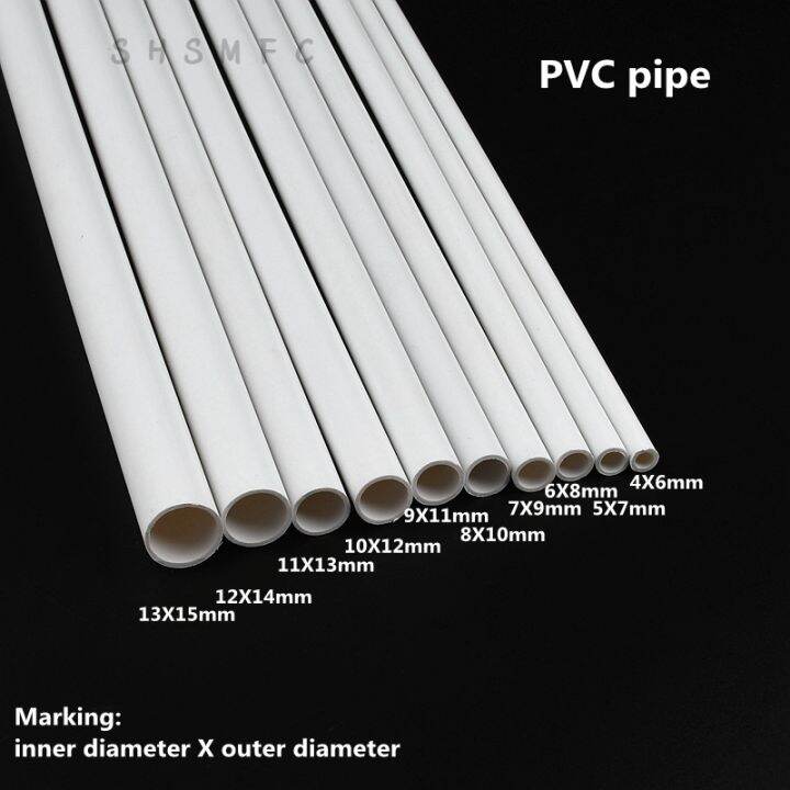 [HOT ERYZKMXCXVX 115] 2 10pcs Length 50cm Outer Diameter 6 15mm PVC White Pipe Fish Tank