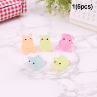 Clothing mother and baby 5/10pcs น่ารักเรืองแสงหมูลูก Mochi สนุกตลกของขวัญ Anti-stress Toys DIY Decor