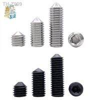 50pcs M2.5 M3 M4 M5 M6 DIN914 304 stainless Black grade 12.9 steel Hex Hexagon Socket Cone Point Grub Set Screw Tapered End Bolt