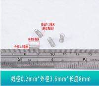 สปริงกดขนาดจิ๋วแบบ Diy สปริงอ่อนขนาด0.2*3.6*8สเตนเลสสตีล20ชิ้น/ล็อต