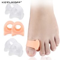 2 PCS Silicone Gel Thumb Corrector Bunion Little Toe Protector Separator Hallux Valgus Finger Straightener Foot Care Relief Pads Shoes Accessories