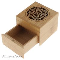 Bamboo Incense Holder Coil Incense Burner Storage Box ,6x7cm2.36x2.76inch