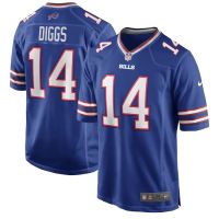 เสื้อกีฬารักบี้ ลายทีม NFL Buffalo Bills เสื้อกีฬาแขนสั้น ลายทีมขุด 14 Stefon