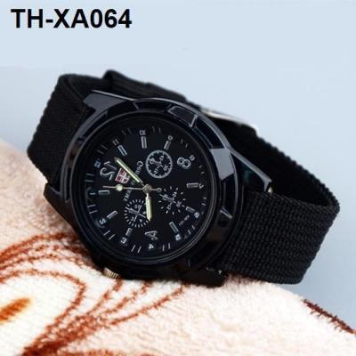 watch mens stainless steel quartz students military waterproof noctilucent outdoor movement