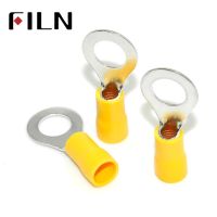 RV5.5-8 Yellow Ring insulated terminal Cable Wire Connector suit 4-6mm2 Electrical Crimp Terminal 100PCS/Pack