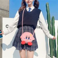 XUNXUAN Anime Star Kirby ของขวัญเด็กผู้หญิง กระเป๋า เครื่องประดับ ชมพูหวาน ของเล่นตุ๊กตา สตาร์ เคอร์บี้ กระเป๋าผ้ากำมะหยี่ ถุงเงิน กระเป๋า Messenger เคอร์บี้