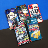 เคสออปโป้Oppo A3s A5s A5/A9(2020) A16 A95 F9 Reno 6Z(5G) พร้อมส่ง!! เคสกันกระแทกกันกล้อง เคสกันเลนส์กล้อง หลังขุ่น การ์ตูน วินเทจ ขอบสี เคสแฟชั่น