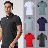 HOT★2023เสื้อโปโลผู้ชายเสื้อลำลอง Slim Fit Polo ใหม่ฤดูร้อนแฟชั่นผู้ชายเสื้อผ้าเสื้อผ้าแห้งเร็ว