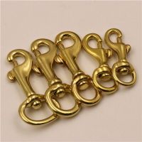 1piece Solid Brass Trigger Swivel Eye Bolt Snap Hook For webbing Leather Craft Bag Strap Belt Hook Clasp Pet Dog Leash Clip Bag Accessories