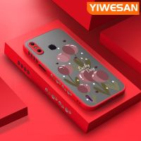 YIWESAN เคส X653 4C สำหรับ Infinix Smart 4,เคสโทรศัพท์ซิลิโคนนิ่มลายดอกไม้แฟชั่นดีไซน์ใหม่กันกระแทกเปลือกแข็งฝ้าเคสป้องกันเลนส์กล้องคลุมทั้งหมด