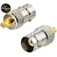 2PCS DHT Electronics RF coaxial Coax Adapter BNC Female to MCX Male Connector WIFI