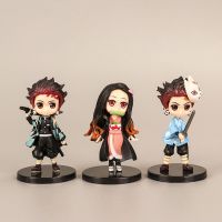 Longzhuan โมเดลฟิกเกอร์ Pvc การ์ตูนดาบพิฆาตอสูร Kimetsu No Yaiba ขนาดเล็ก สําหรับตกแต่งห้อง 6 ชิ้น