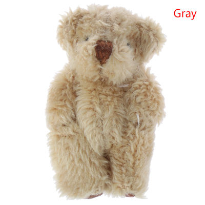 ruyifang ตุ๊กตาหมีน่ารัก4.5cm Long hair Bear DIY เสื้อผ้าหรืออุปกรณ์แฮนด์เมดมือถือ