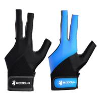 Three Finger Gloves 3 Fingers Sport Gloves Breathable Soft Fabric Pool Gloves Professional Comfortable Gloves Adjustable Quick Dry Gloves For Left &amp; Right Hand 3 Finger bearable