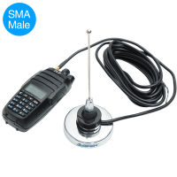 ABBREE OPEK NC-450MU NMO UHF SMA-Male เสาอากาศแม่เหล็กสำหรับ Yaesu VX-6R TYT TH-UV8000D MD-380 KG-UV8D Xun ใช้กับเครื่องส่งรับวิทยุ