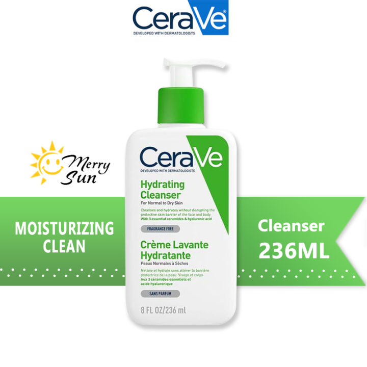 CeraVe Hydrating Cleanser restore the skin’s natural barrier lock in ...