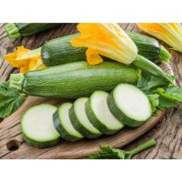 เมล็ดพันธุ์ ซูกินี zucchini บรรจุ 10-30 เมล็ด ปลูกง่าย โตเร็ว(10 เเถม 1 คละได้)