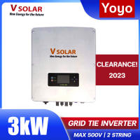 อินเวอร์เตอร์  KLNE Vsolar Inverter On Grid Tie 3kw 3000W Single Phase 2 String Efficiency 98% - ลดค่าไฟบ้าน