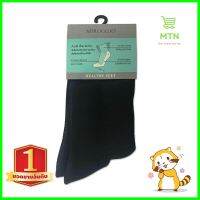 ถุงเท้าเพื่อสุขภาพแอนตี้แบค MIROGGIO ฟรีไซซ์ สีดำ 1 คู่ANTIBACTERIAL SOCKS MIROGGIO HAPPY FEET QUATER SOCKS FREE SIZE BLACK **ด่วน สินค้าเหลือไม่เยอะ**