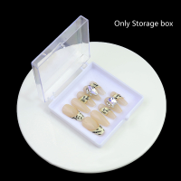 ? [XINJIAN] Nail Art Organizer กล่องบรรจุเล็บปลอมแสดง Stand Gift Jewelry Storage BOX