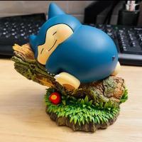 Sleeping Fat Snorlax Pokemon Anime Figure Action Figurine Kawaii Pvc Model Collectible Room Decoration Ornament Toy Kids Gifts