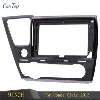 new authentic 9 Inch Radio Stereo Panel Frame Trim Kit For Honda Civic 2013 Stereo Panel Dash Mounting Installation Trim Kit Face Frame Bezel