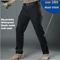 CODhan14416 Ready stock IX9/PURE cargo pants men women slim fit waterproof tactical pants seluar kerja lelaki work pants men black