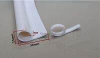 ☊✓♨ 34x15x2mm P-type White rubber sealing stripWaterproof and dustproof Door and window glass damping rubber strip