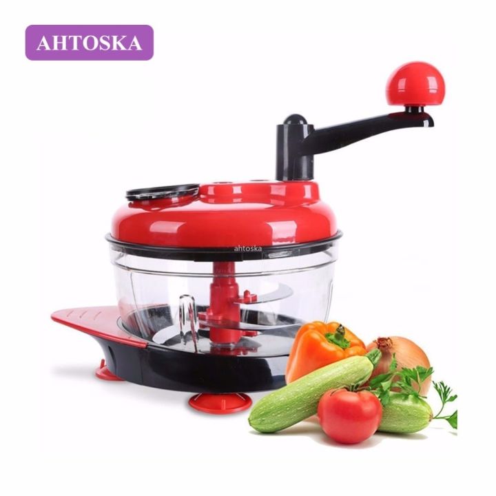ahtoska-เครื่องหั่นอาหารเครื่องบดเนื้อในครัวเรือนอเนกประสงค์-ที่หั่นผักเครื่องเตรียมอาหารแบบแมนนวลเครื่องปั่นผสมไข่