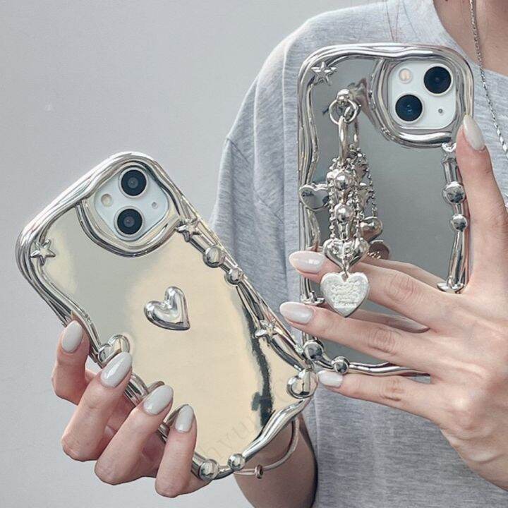 korea-y2k-star-silver-plating-3d-heart-chain-strap-phone-case-for-iphone-14-13-12-11-pro-max-x-xs-xr-7-8-soft-shell-cover-gift