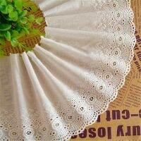 [HOT!] Free Shipping White National Trend 100 Cotton Cloth Embroidery Lace Trim Lace Fabric 15cm Width 5Yds or 3Yds/lot