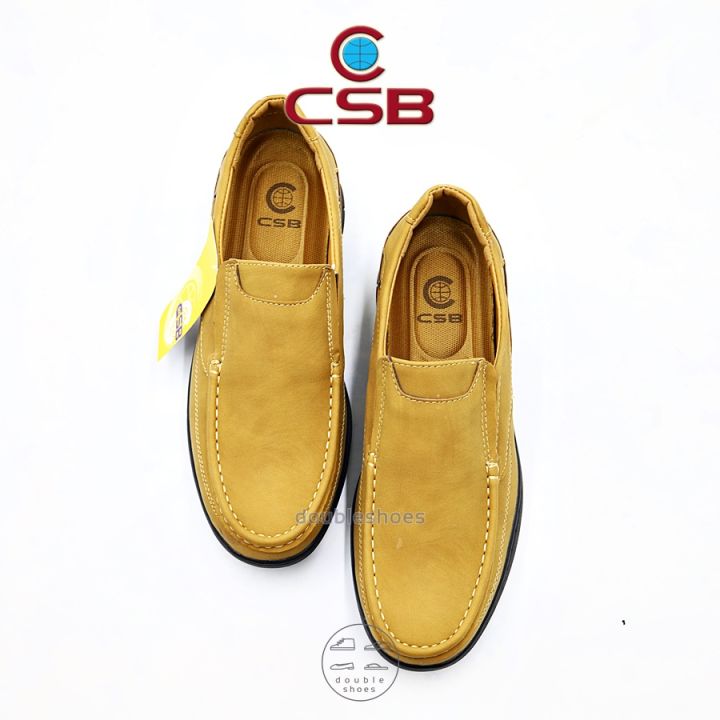 csb-รองเท้าหนังลำลองผู้ชาย-พื้นเรียบ-รุ่น-cm012-สีดำ-น้ำตาล-แทน-ไซต์-40-45