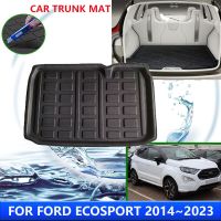 แผ่นป้องกันฝาหน้าฝาหลังกระโปรงรถสำหรับ Ford EcoSport 2014 ~ 2023 2019 2020 2021แผ่นรองป้องกันดินสอเขียนขอบตากันน้ำรถยนต์ป้องกันการเปรอะเปื้อน