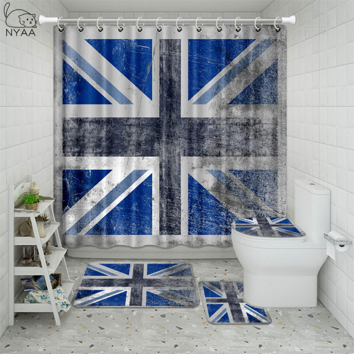 vintage-red-white-union-jack-bathroom-shower-curtain-flag-of-united-kingdom-uk-flag-bathroom-mat-toilet-lid-bathtub-with-hook