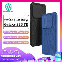 Nillkin แฟชั่น กล้อง ปกป้อง เคส สำหรับ Samsung Galaxy S23 FE เคสโทรศัพท์ ธุรกิจ TPU + PC กล้องป้องกันการกระแทกความเป็นส่วนตัวฝาหลัง